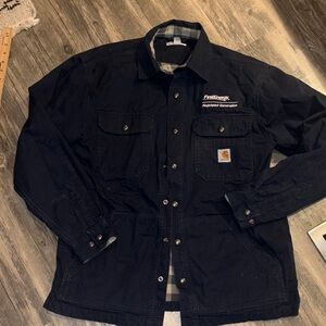 Carhartt flannel lined men’s button down - medium